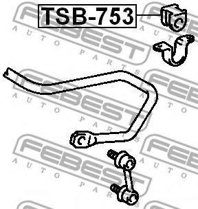 FEBEST TSB-753 Stabiliser Mounting